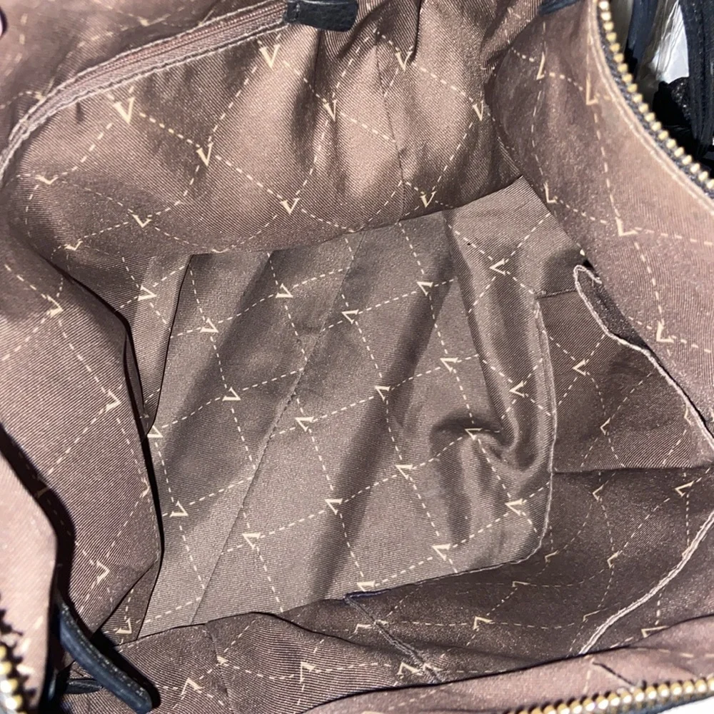 Vince Camuto Cesil Hobo shoulder bag doubleTassel blk pebbled leather w/Dustbag - Picture 8 of 13